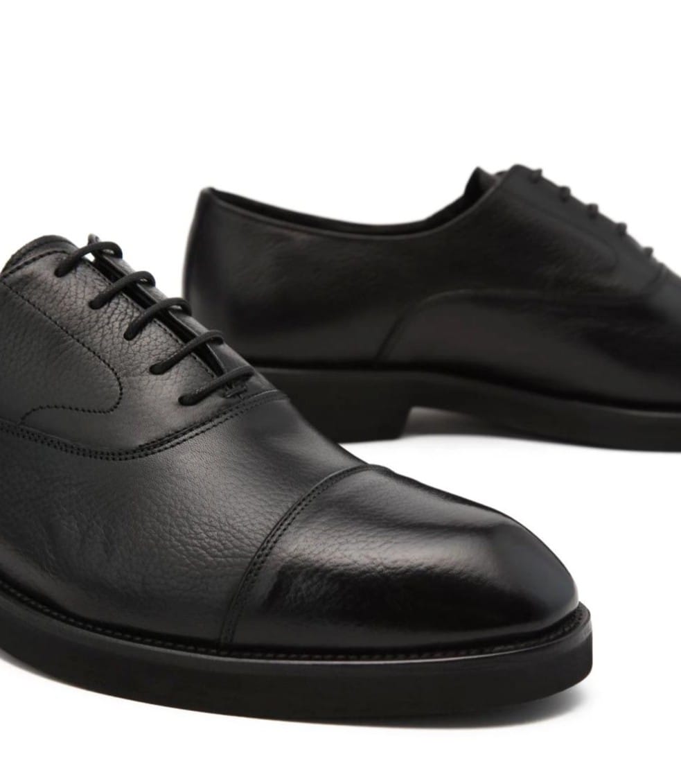 Туфли Оксфорды Principe di Bologna 124 elegant grain nero 11