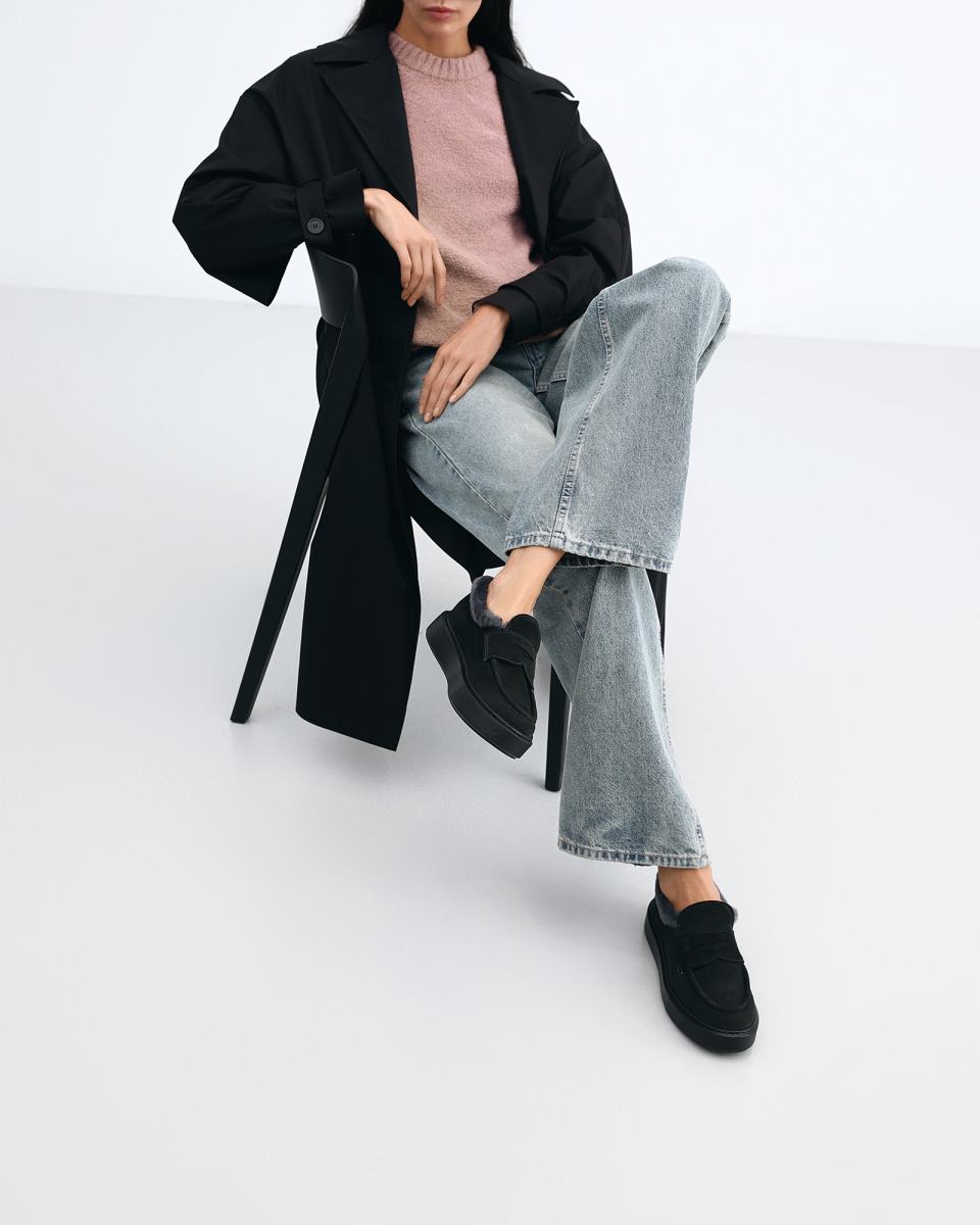 Лоферы меховые Principe di Bologna 2002 sensory lavagna 11