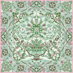 Платок «Арабески» by NINA RUCHKINA, кипарисовый 100% шёлк — изображение 3