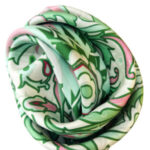 Платок «Арабески» by NINA RUCHKINA, кипарисовый 100% шёлк — изображение 4