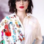 Платок «Дымковская игрушка» by NINA RUCHKINA — изображение 4