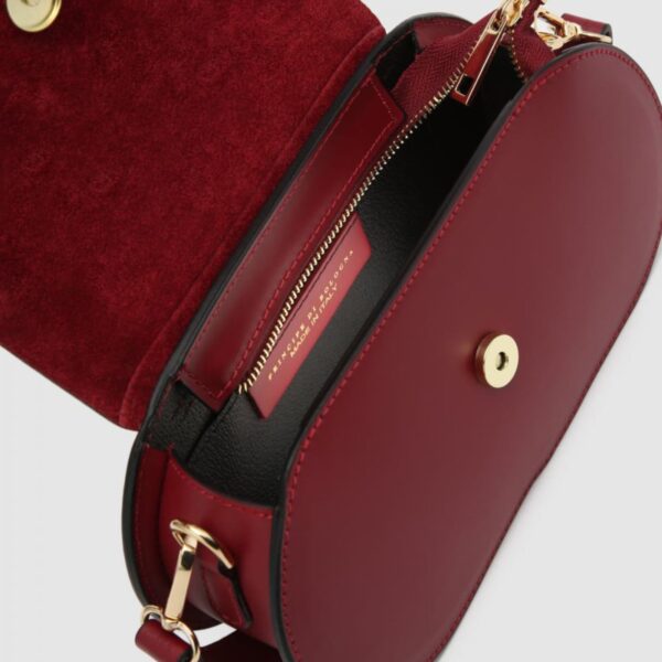 Сумка кожаная Principe di Bologna Kylie, ruga l130 rosso scuro