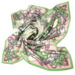 Платок “Яйцо Фаберже Ландыши” by NINA RUCHKINA, розовый