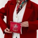 Платок “Кремль — Москва — Фаберже” by NINA RUCHKINA — изображение 2