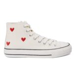 Кеды высокие NCF Uptop Hearts high ORB23JJ002A бежевые — изображение 4