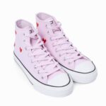 Кеды высокие NCF Uptop Hearts high ORB23JJ002B розовые