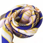 Платок «Русские сезоны. Леон Бакст» 100% шелк by NINA RUCHKINA, ручная подшивка — изображение 4