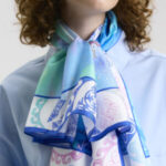 Платок «Весна в Арктике» by NINA RUCHKINA 100% шёлк — изображение 2