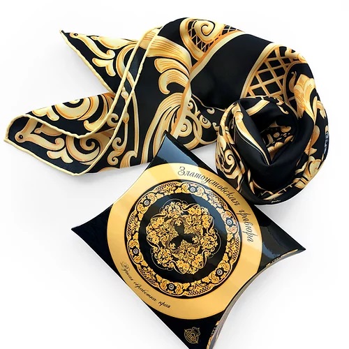 zlatoustovskaya-gravyura_3.jpg Платок «Златоустовская гравюра» by NINA RUCHKINA — изображение 2